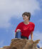 T-shirt LE BOXY in cotone donna rosso PEPS