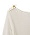 T-shirt donna in lino bianco LAIT