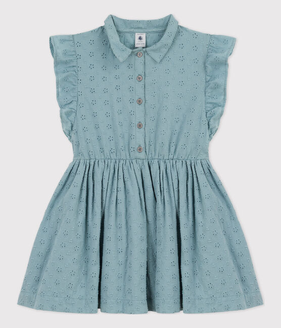 Abito bambina in pizzo sangallo verde MIMI