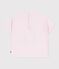 T-shirt a maniche corte in cotone con motivo neonato rosa BARELY