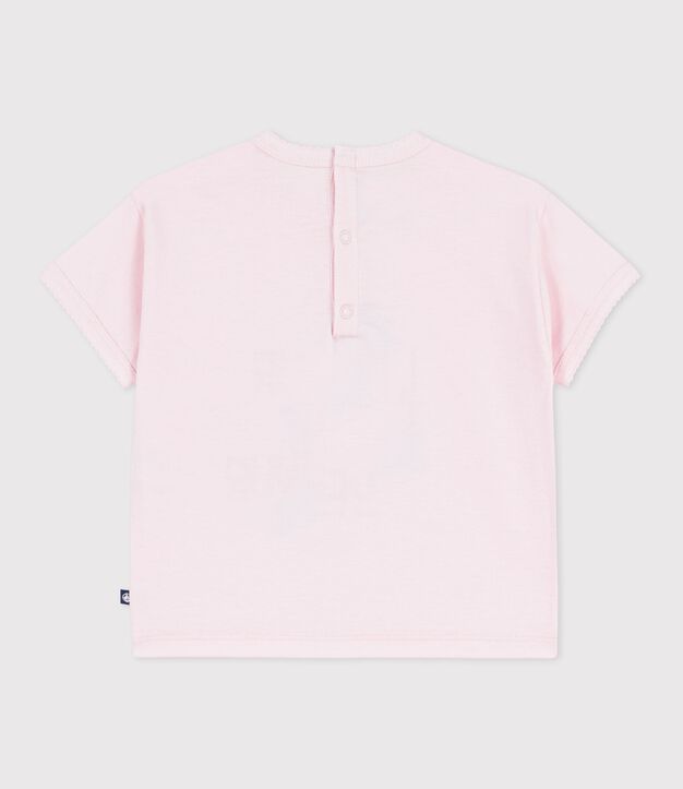 T-shirt a maniche corte in cotone con motivo neonato BARELY