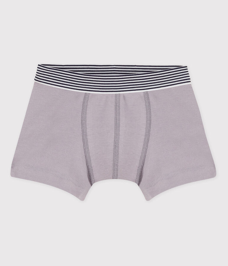 Boxer bambino cotone grigio