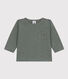 T-shirt a maniche lunghe in jersey fiammato per bebè