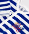 Pigiama di Natale in velluto neonato blu CALVIN/ MARSHMALLOW