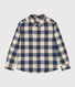 Camicia a quadri in flanella di cotone bambino