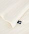 T-shirt con ampio scollo arrotondato in misto lana e cotone tinta unita donna MILK