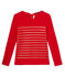 T-shirt da donna con righe paillettes rosso FROUFROU