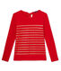 T-shirt da donna con righe paillettes