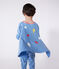 Pigiama bambino travestimento fosforescente in cotone con mantello blu ALASKA/bianco MULTICO