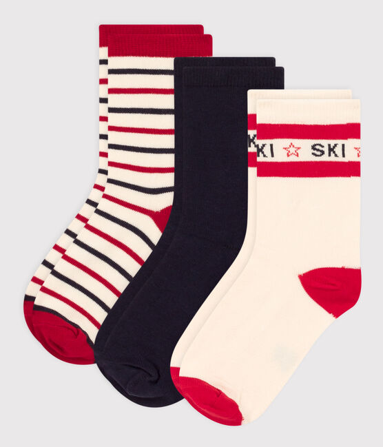 Confezione da 3 paia di calzini per lo sci bambino unisex variante 1