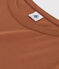 T-shirt L'ICONIQUE girocollo in cotone Donna marrone CINA