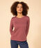T-shirt LE DROIT girocollo in cotone Donna marrone JUKE BOX
