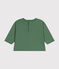 T-shirt a maniche lunghe in jersey sottile neonato verde PALMERAIE