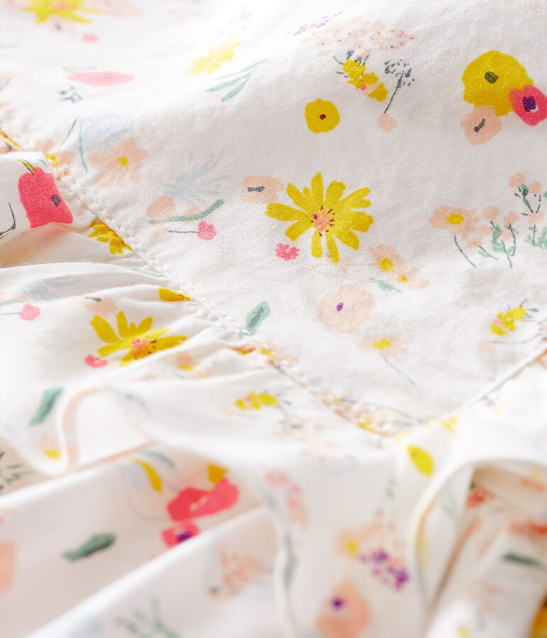 Abito manica corta beb&egrave; femmina fantasia bianco/multicolore