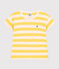 T-shirt rigata in jersey fiammato bambino giallo NECTAR/ AVALANCHE