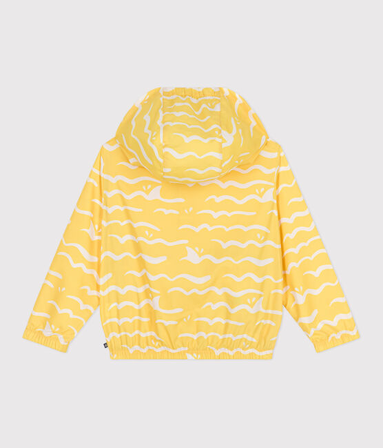 Giacca a vento ultraleggera bambino giallo ORGE/bianco MARSHMALLOW
