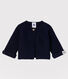Cardigan bebè in tricot di cotone biologico
