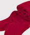 Collant in cotone traforato a cuori bambina rosso