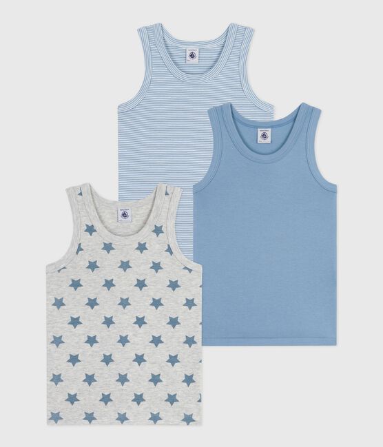 Set di canotte da bambino in cotone con stampa a stelle variante 1