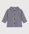 Camicia in flanella a quadri neonato blu SOIR/ MILK