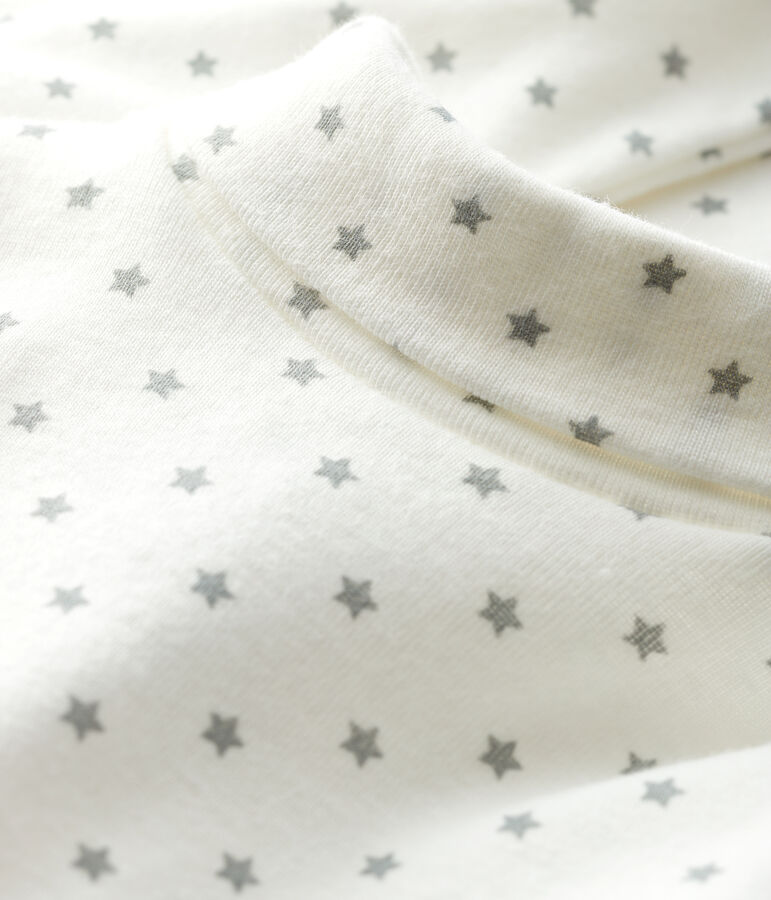 Body manica lunga beb&egrave; maschio bianco/grigio