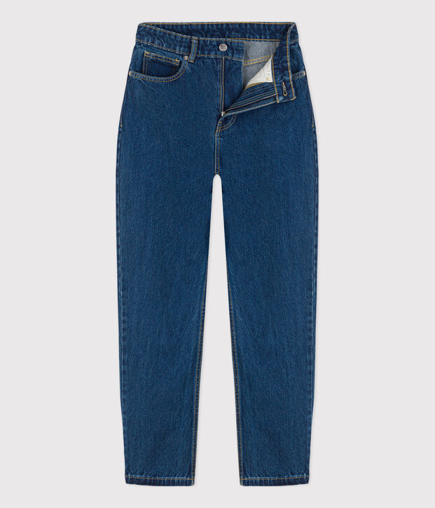 Jeans eco-sostenibili in cotone Donna blu