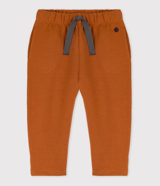 Pantaloni in tessuto felpato per neonati marrone ECUREUIL