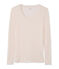 T-shirt a manica lunga con scollo rotondo donna rosa FLEUR