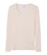 T-shirt a manica lunga con scollo rotondo donna
