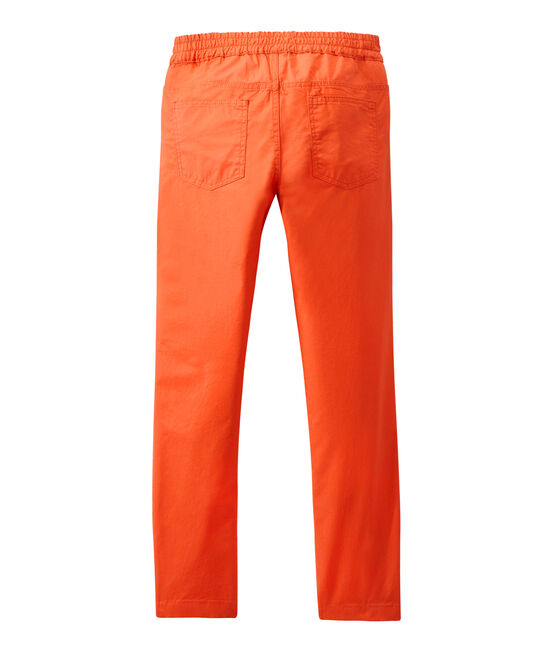 Pantalone bambino con cintura elastica arancione ORIENT