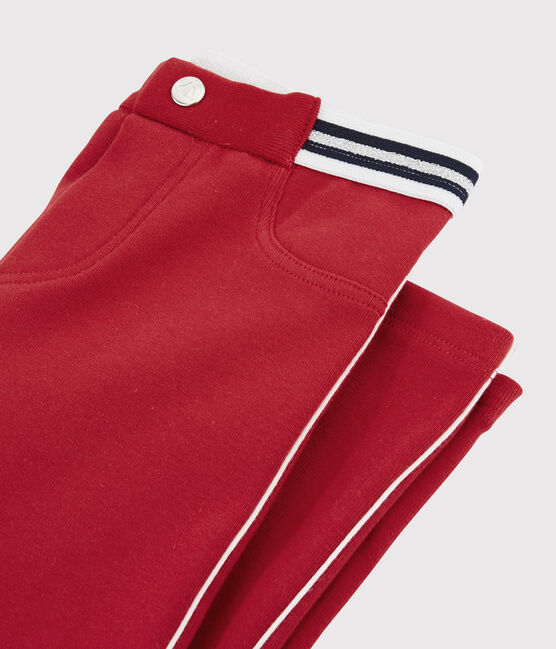 Jeggings in cotone elasticizzato bambina rosso TERKUIT