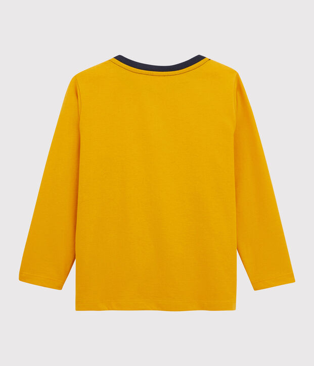 T-shirt serigrafata bambino giallo