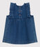 Abito senza maniche in denim neonata blu BLEU DELAVE