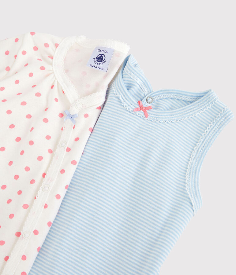 Confezione da 2 tutine corte in cotone variante 1