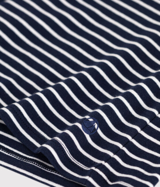 T-shirt L'Iconique in cotone a righe donna blu SMOKING/bianco MARSHMALLOW