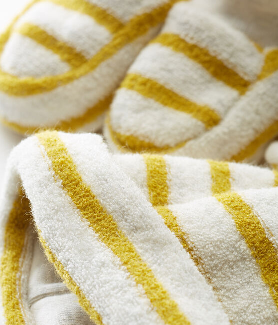 Cuffietta e babbucce bebè unisex a righe variante 2