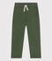 Pantalone bambino in tela di cotone verde CROCO