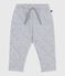 Pantaloni in cotone spesso tinta unita neonato grigio FUMEE CHINE