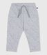 Pantaloni in cotone spesso tinta unita neonato