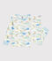 Pigiama in cotone fantasia bambino bianco MARSHMALLOW/bianco MULTICO