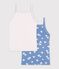 Set di canotte bambina in cotone a cuori multicolore
