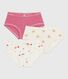 Set di slip a vita alta in cotone con stampa bambina