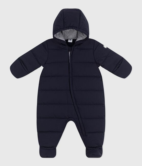 Tutina imbottita in poliestere neonato blu SMOKING