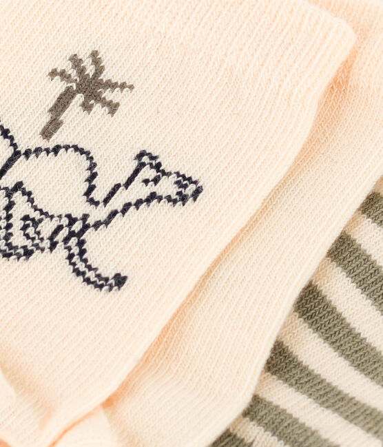 Set di 2 paia di calzini bebè in jersey di cotone con dromedari variante 1