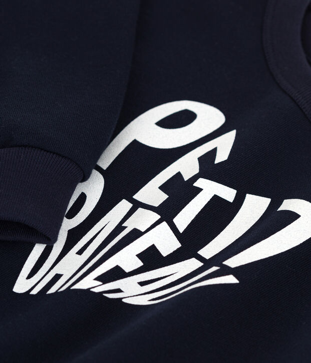 Felpa in molleton bambina SMOKING