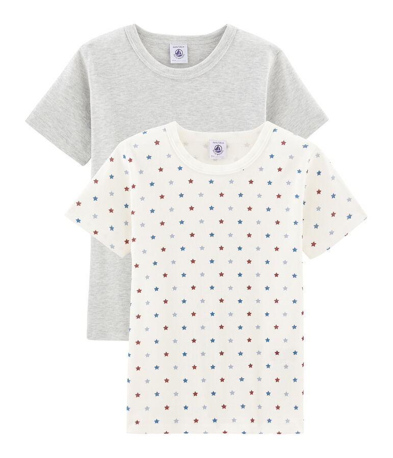 Due t-shirt bambino maniche variante 1