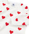 Pigiama bambina-bambino in molleton bianco MARSHMALLOW/rosso TERKUIT