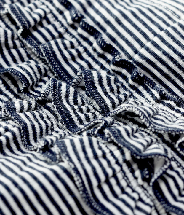 Leggins in cotone beb&egrave;. blu/bianco