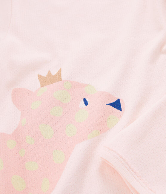 Pigiama bambina a costine rosa FLEUR