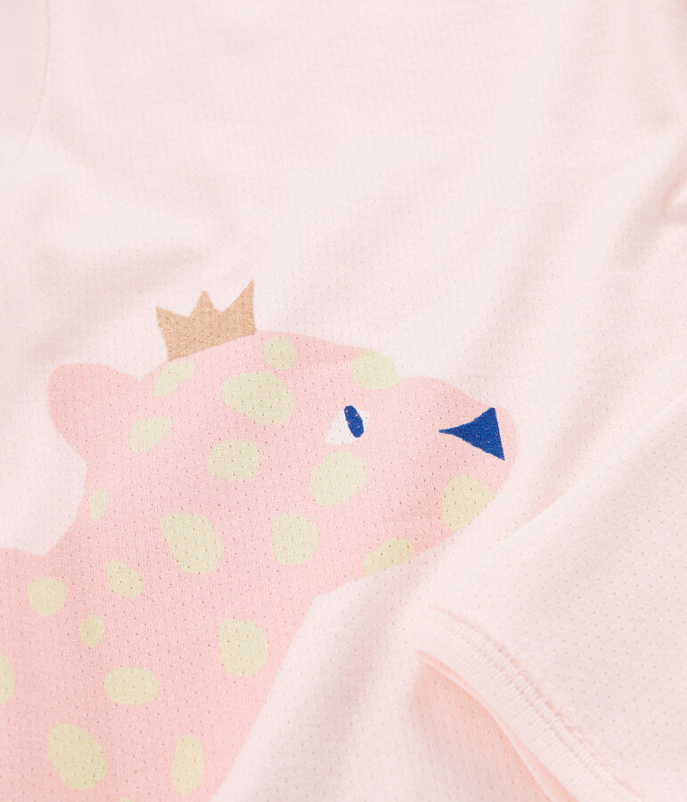 Pigiama bambina a costine rosa